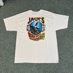 Vintage Y2k Jacks Surfboards white tee